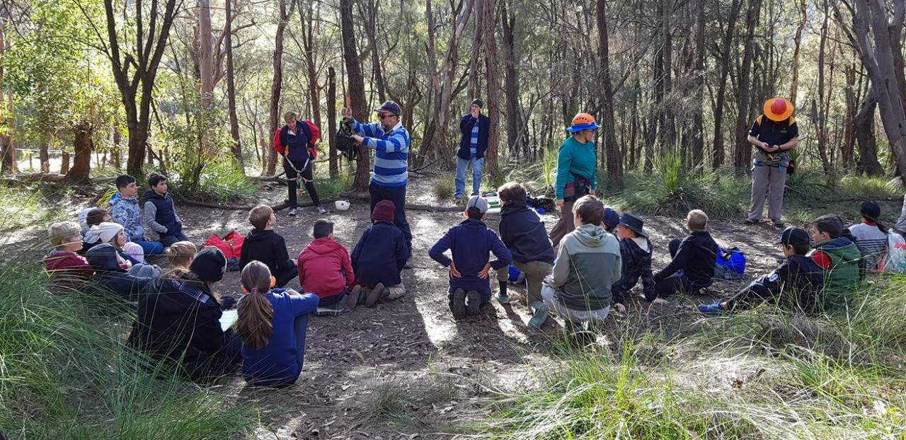 July   Michael explaining gear